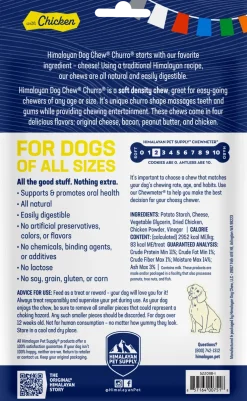 Himalayan Pet Supply yakyCHURRO with Chicken Dog Chews (4 ct)