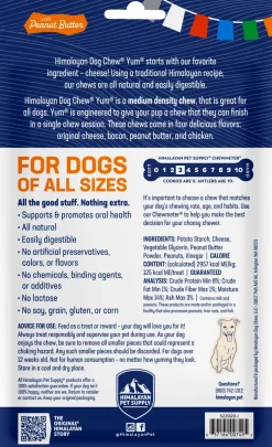 Himalayan Pet Supply yakyYUM with Peanut Butter Dog Chews