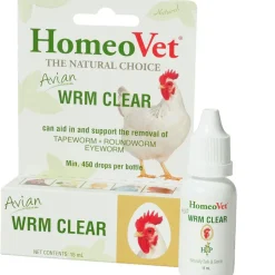 HomeoPet Avian WRM Clear for Poultry & Birds, 15-ml