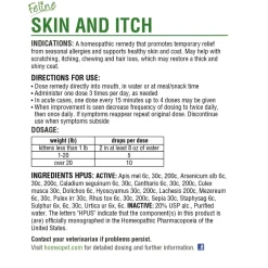 HomeoPet Feline Skin & Itch Care For Cats (15 ml)
