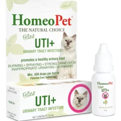 HomeoPet Feline UTI+ Urinary-Tract Support for Cats (15 ml)