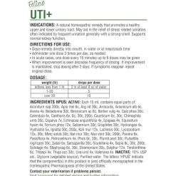 HomeoPet Feline UTI+ Urinary-Tract Support for Cats (15 ml)