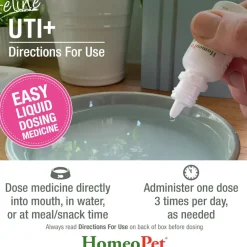 HomeoPet Feline UTI+ Urinary-Tract Support for Cats (15 ml)