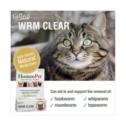 HomeoPet Feline WRM Clear For Cats (15 ml)
