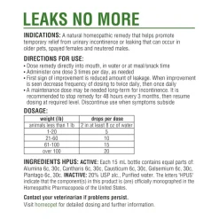 HomeoPet Leaks No More For Pets (15 ml)