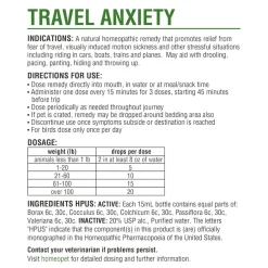 HomeoPet Travel Anxiety for Pets (15 ml)