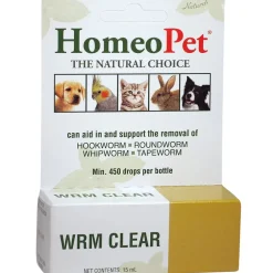 HomeoPet WRM Clear for Pets, 15 ml