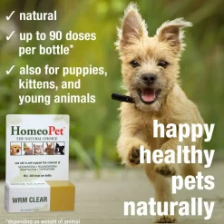 HomeoPet WRM Clear for Pets, 15 ml