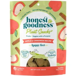 Honest To Goodness Happy Feet Apple & Cinnamon Recipe Mobility Treats For Dogs (8 oz)