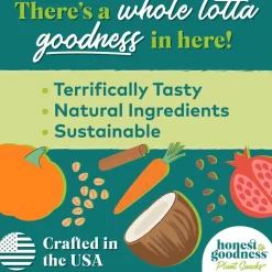 Honest To Goodness Way to Glow Coconut & Flax Recipe Skin & Coat Treats For Dogs (8 oz)