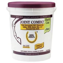 Horse Health Products Joint Combo Hoof & Coat 3-in-1 Apple Flavor Pellets Horse Supplement
