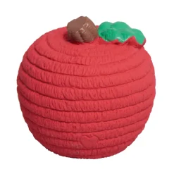 HuggleHounds Sweet Cheeks Foodies Apple Ruff-Tex Latex Squeaky Dog Toy