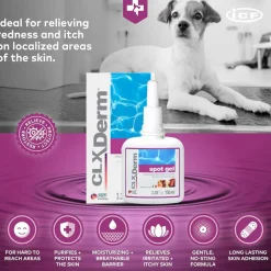 ICF CLXDerm Spot-on Gel for Dogs & Cats, 100-ml