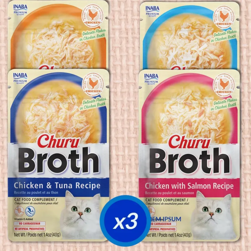 Inaba Churu Broth (1.4 oz x 12 pouches)