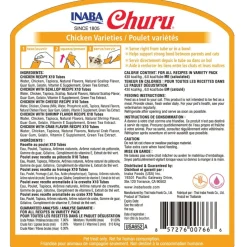Inaba Churu Chicken Variety Pack Grain-Free Lickable Treat for Cats
