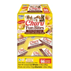 Inaba Churu Fun Bites Chicken Recipe Wraps Soft Baked Dog Treats (8 packs)