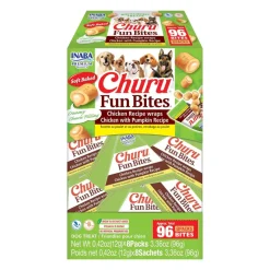 Inaba Churu Fun Bites Chicken Recipe Wraps Soft Baked Dog Treats (8 packs)