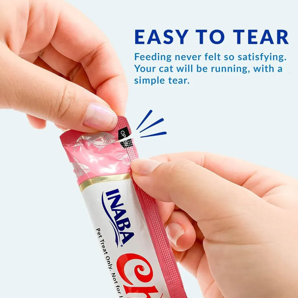 Inaba Churu Indoor Care Chicken Recipe Puree Grain-Free Lickable Treat for Cats, 0.5-oz x 4-tubes