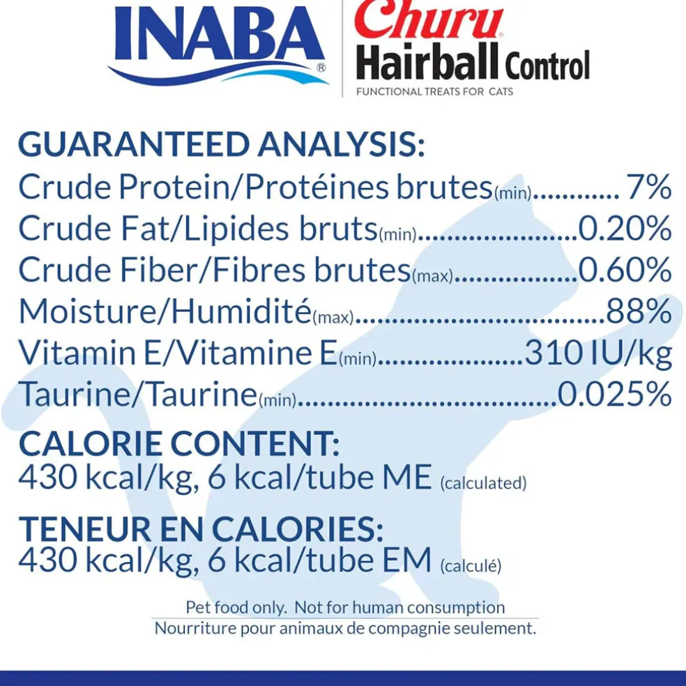 Inaba Churu Indoor Care Chicken Recipe Puree Grain-Free Lickable Treat for Cats, 0.5-oz x 4-tubes