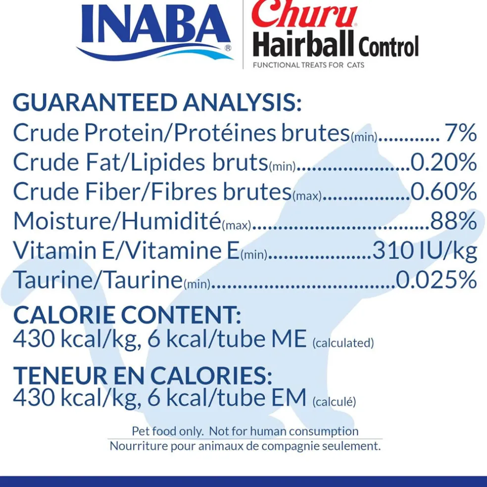 Inaba Churu Indoor Care Chicken Recipe Puree Grain-Free Lickable Treat for Cats, 0.5-oz x 4-tubes