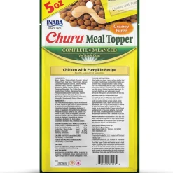 Inaba Churu Meal Topper Chicken with Pumpkin Recipe Dog Food, 0.5-oz x 4-tubes