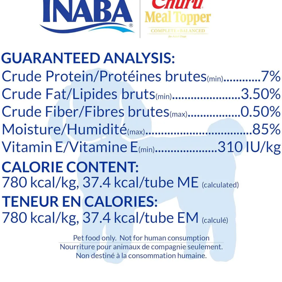 Inaba Churu Meal Topper Chicken with Pumpkin Recipe Dog Food, 0.5-oz x 4-tubes