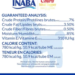 Inaba Churu Meal Topper Chicken Recipe Dog Food, 0.5-oz x 4-tubes