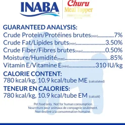 Inaba Churu Meal Topper Chicken with Beef Recipe Dog Food, 0.5-oz x 4-tubes