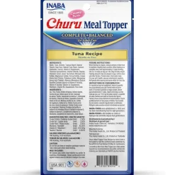 Inaba Churu Meal Topper Tuna Recipe Cat Food, 0.5-oz x 4-tubes