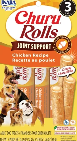 Inaba Churu Rolls Joint Support Dog Treats (3 sticks)