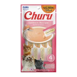 Inaba Churu Salmon Recipe Lickable Cat Treats, 0.5-oz tube