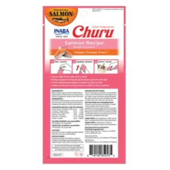 Inaba Churu Salmon Recipe Lickable Cat Treats, 0.5-oz tube