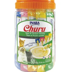Inaba Churu Tuna & Chicken Variety Pack Grain-Free Lickable Treat for Cats