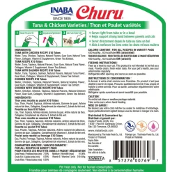 Inaba Churu Tuna & Chicken Variety Pack Grain-Free Lickable Treat for Cats