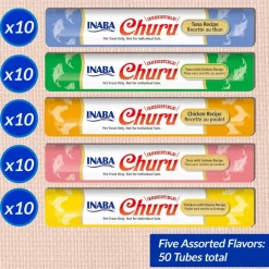 Inaba Churu Tuna & Chicken Variety Pack Grain-Free Lickable Treat for Cats
