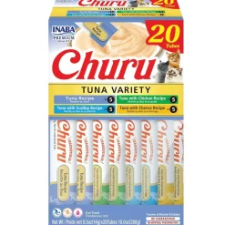 Inaba Churu Tuna Variety Pack Grain-Free Lickable Treat for Cats