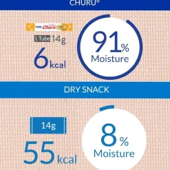 Inaba Churu Tuna with Scallop Puree Grain-Free Lickable Treat for Cats, 0.5-oz x 4-tubes