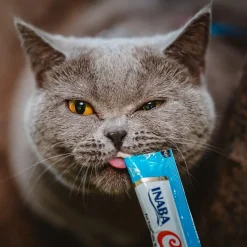 Inaba Churu Tuna with Scallop Puree Grain-Free Lickable Treat for Cats, 0.5-oz x 4-tubes