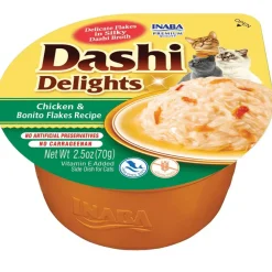 Inaba Dashi Delights Chicken & Bonito Flakes Recipe in Broth Cat Food, 2.5-oz