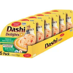 Inaba Dashi Delights Chicken & Bonito Flakes Recipe in Broth Cat Food, 2.5-oz