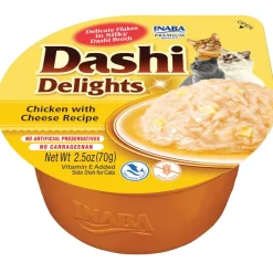 Inaba Dashi Delights Chicken with Cheese Recipe in Broth Cat Food, 2.5-oz