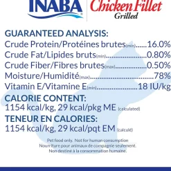 Inaba Grilled Chicken Fillet Extra Tender in Crab Flavored Broth Cat Treat, 0.52-oz