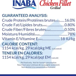 Inaba Grilled Chicken Fillet in Crab Flavored Broth Cat Treat, 0.9-oz