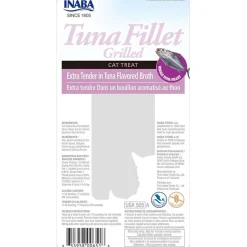 Inaba Grilled Tuna Fillet Extra Tender in Tuna Flavored Broth Cat Treat, 0.52-oz