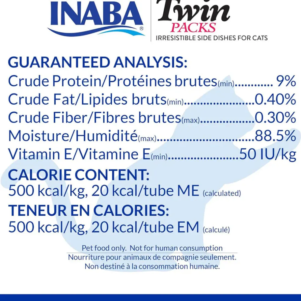 Inaba Twin Packs Tuna & Chicken Recipe in Tuna Broth Grain-Free Cat Food, 1.23-oz