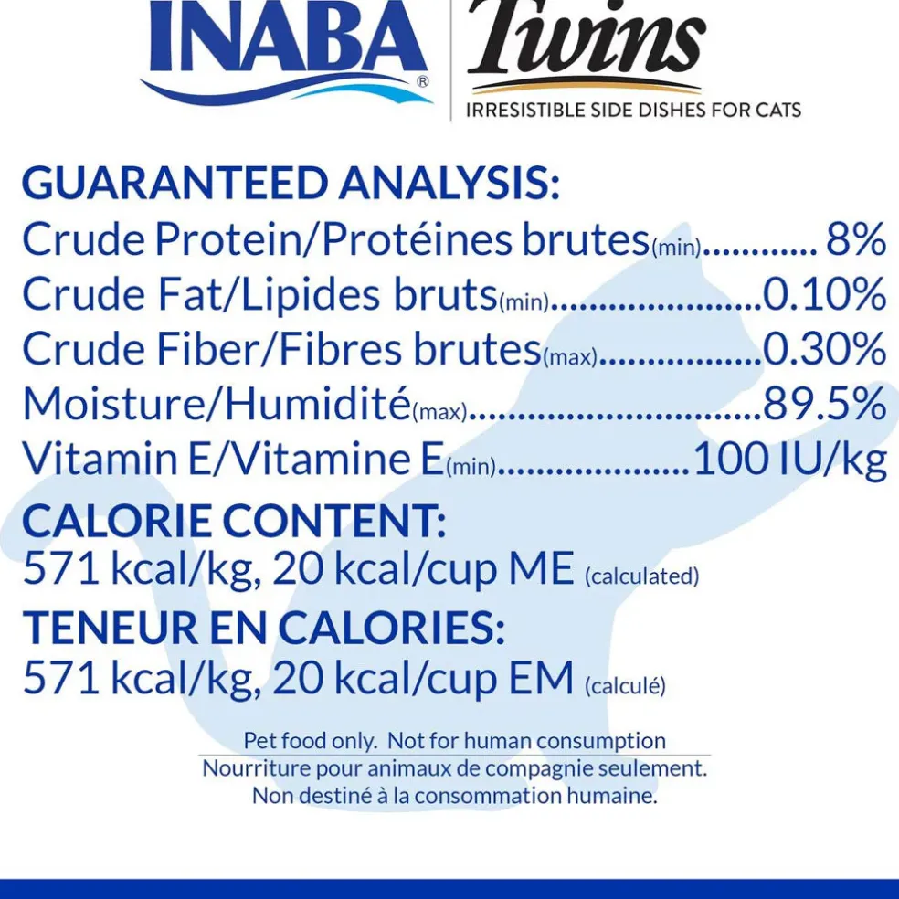 Inaba Twins Chicken Recipe Grain-Free Cat Food, 1.23-oz