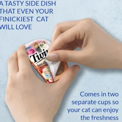 Inaba Twins Chicken with Cheese Recipe Grain-Free Cat Food, 1.23-oz