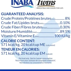 Inaba Twins Chicken with Cheese Recipe Grain-Free Cat Food, 1.23-oz