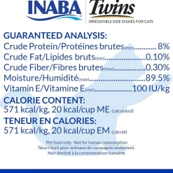 Inaba Twins Tuna & Chicken with Salmon Recipe Grain-Free Cat Food, 1.23-oz