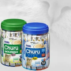INABA Veterinarian Formula Churu Nourish, Chicken & Tuna Recipe Lickable Treats for Cats